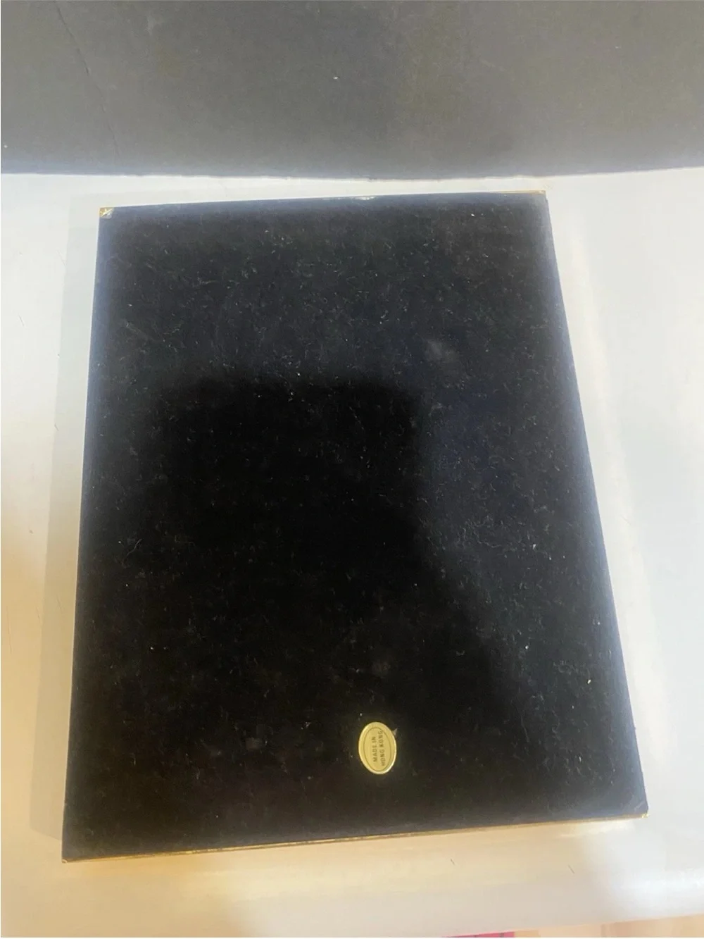 Mid-Century Modern Gold Flip Calendar Pad Holder